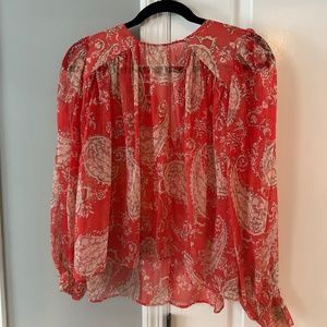 Zara printed top size small
